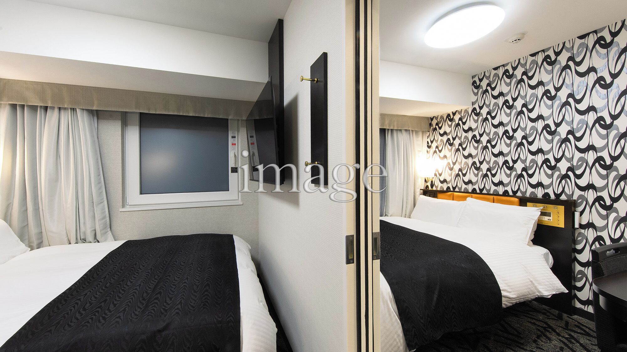 Down duvets, desk, blackout curtains, free WiFi