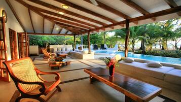 Suite, 2 Queen Beds, Beachside | Terrace/patio
