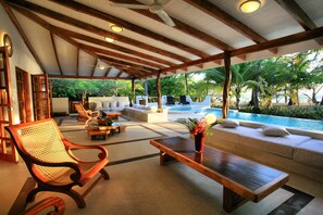 Suite, 2 Queen Beds, Beachside | Terrace/patio