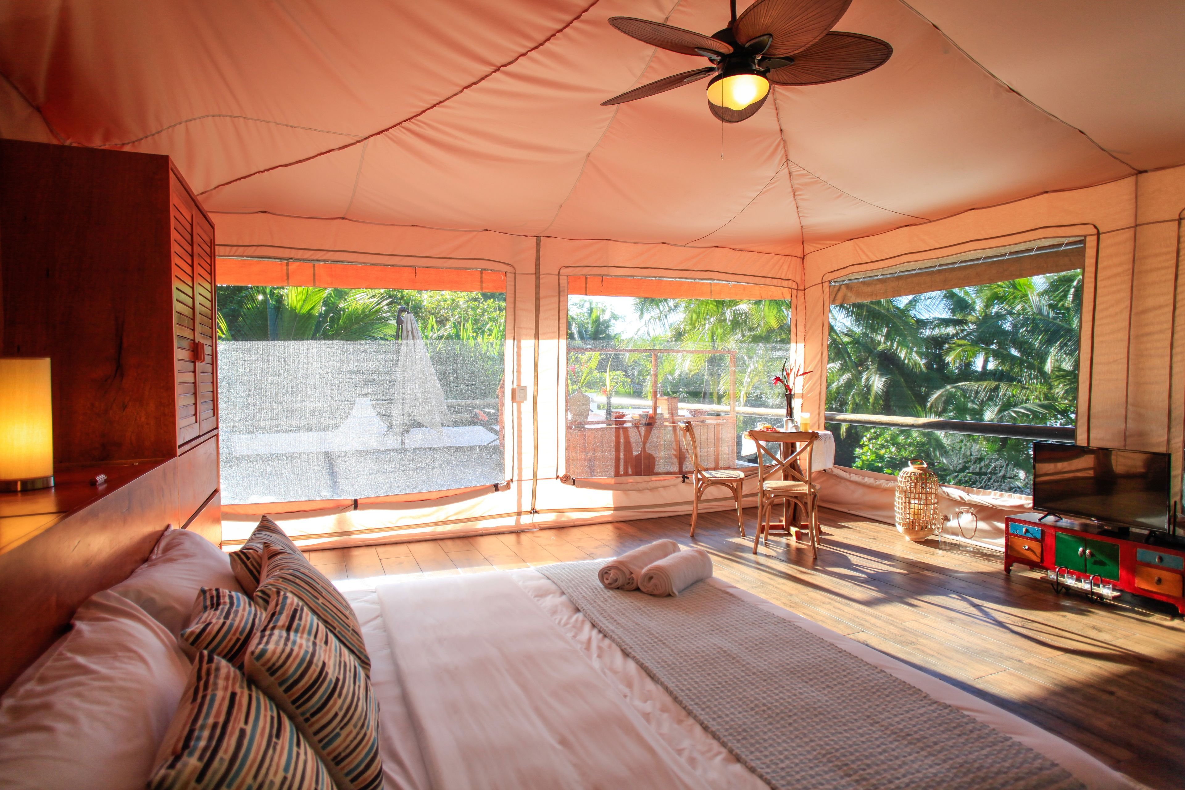 Beachfront Glamping Junior Suite | Select Comfort beds, in-room safe, individually furnished, free WiFi