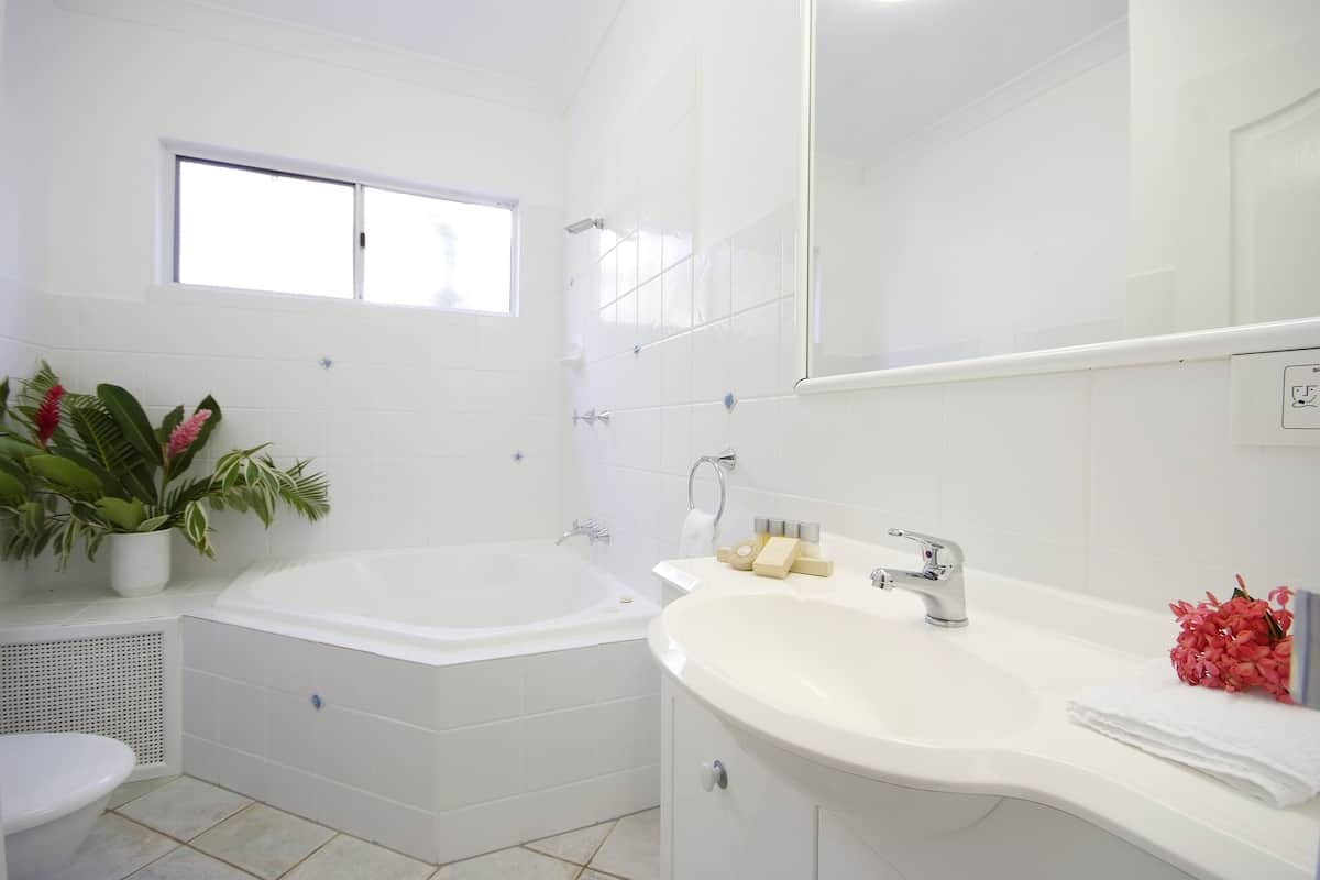 Free toiletries, hair dryer, towels