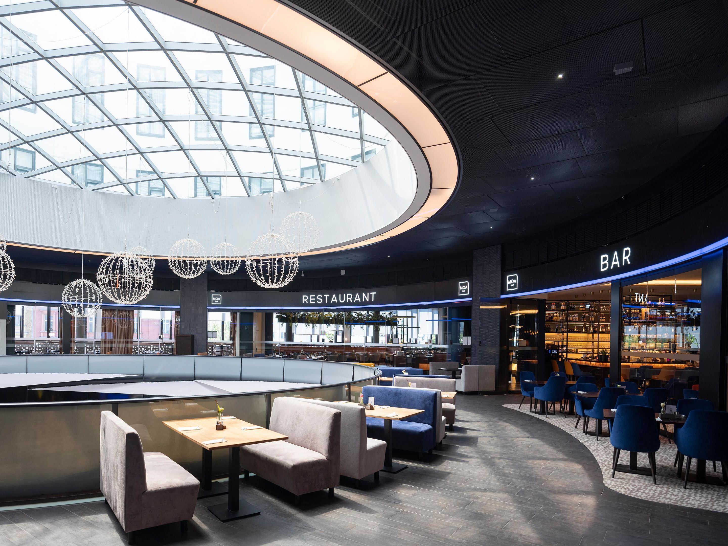 Breakfast, lunch and dinner served