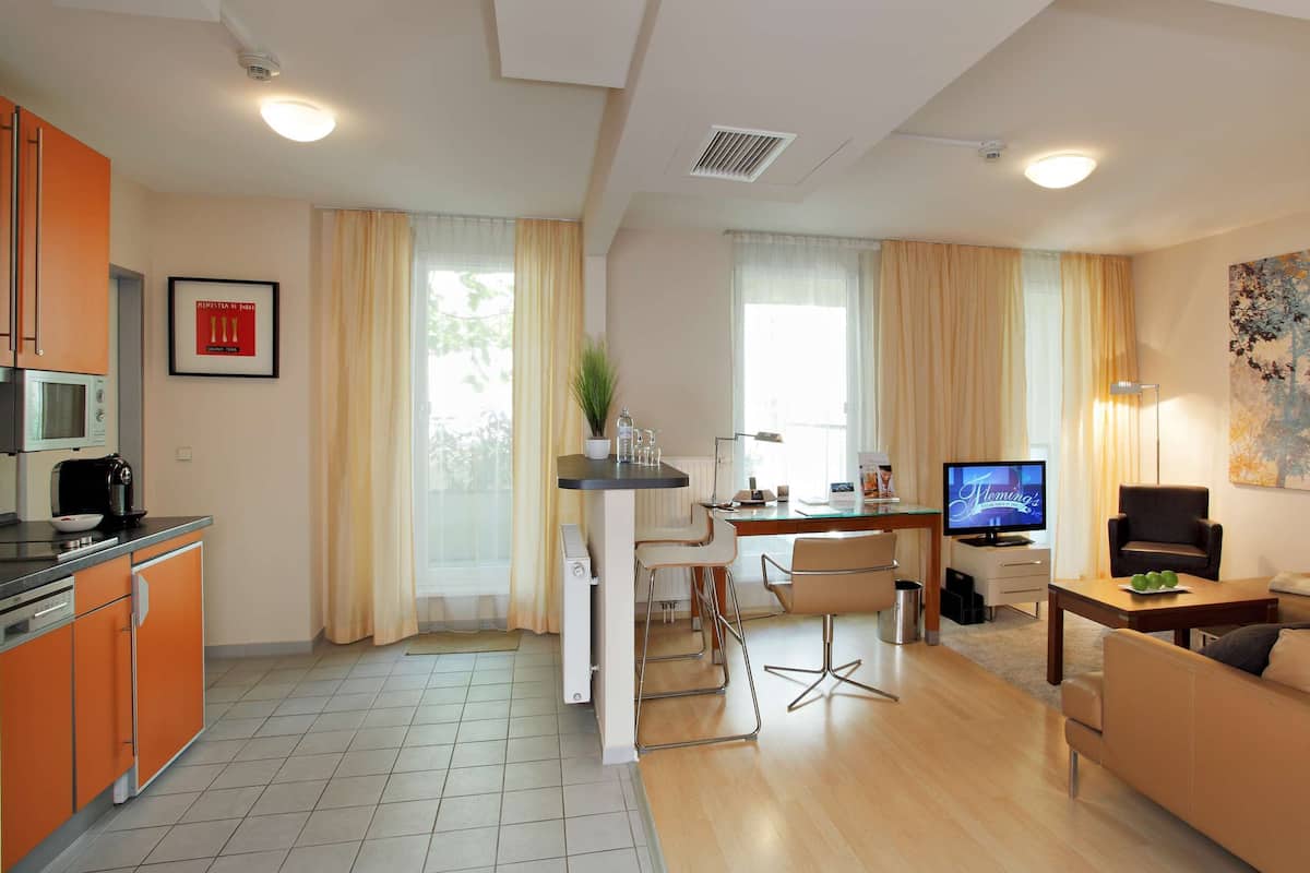 Apartamento, 1 cama de casal | 1 quarto, roupas de cama antialérgicas, cofres nos quartos