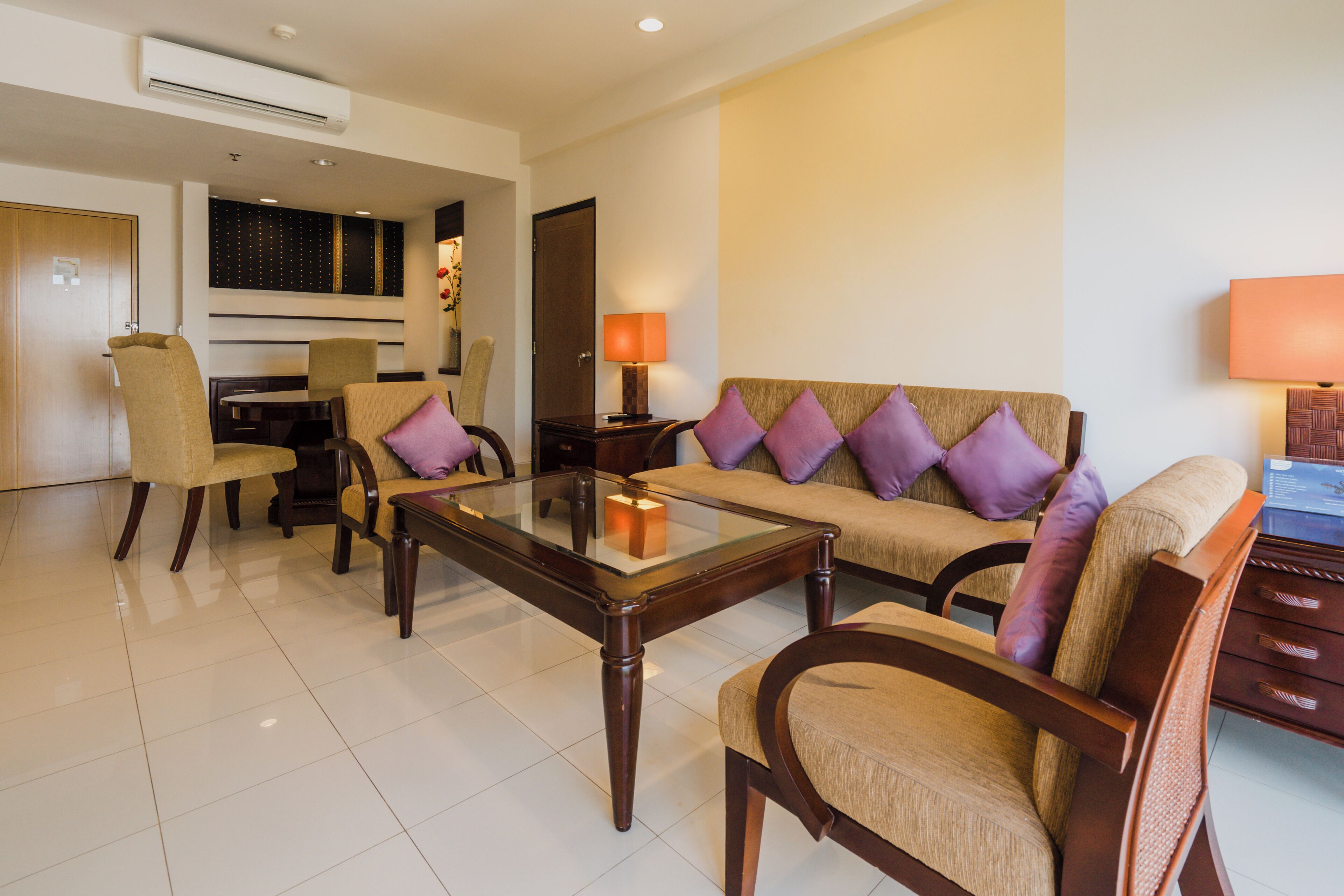 junior suite | living area | 42-inch tv with satellite channels