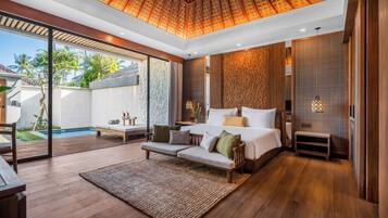 1 makuuhuone, ylelliset vuodevaatteet, minibaari, tallelokero huoneessa