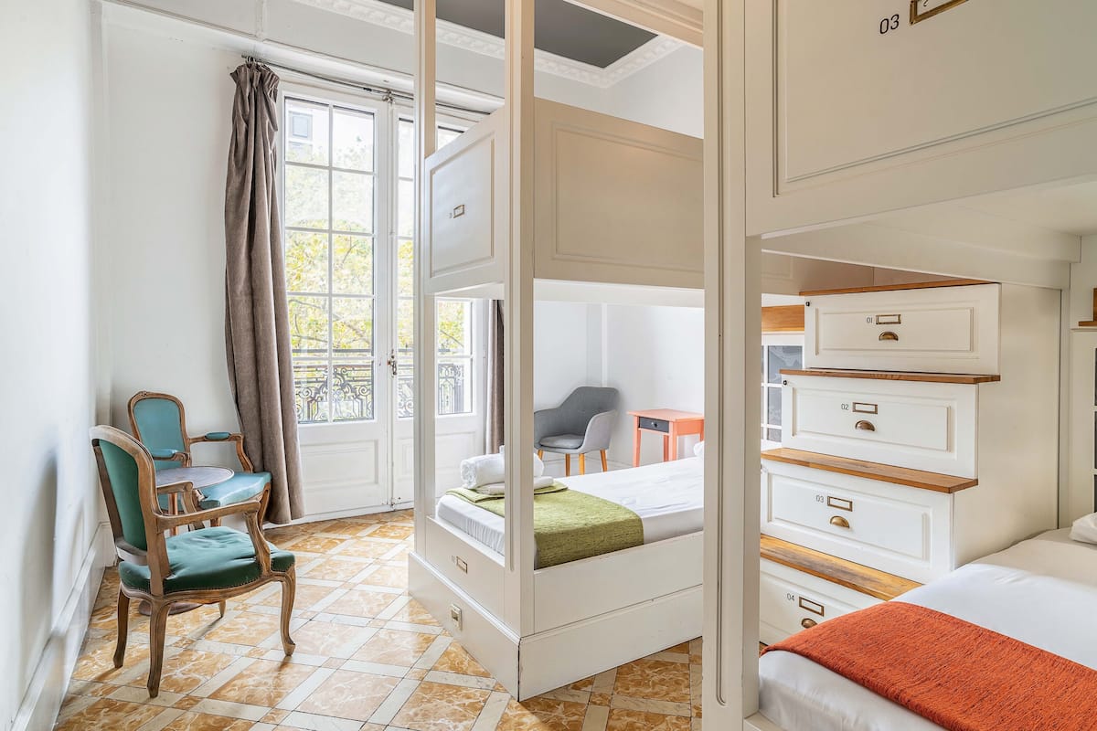 Shared Dormitory, Women only | 1 bilik tidur, seterika/papan seterika, Wi-fi percuma, cadar katil