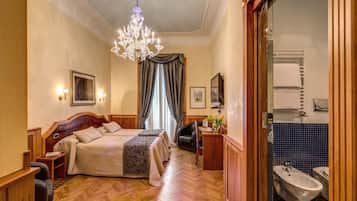 Ropa de cama de alta calidad y minibar