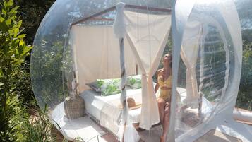 Panoramic Tent, 1 Bedroom, Private Bathroom, Lake View | Garden view