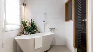 Suite, Terrace, Lake View (sauna) | Bathroom | Shower, eco-friendly toiletries, hair dryer, bidet