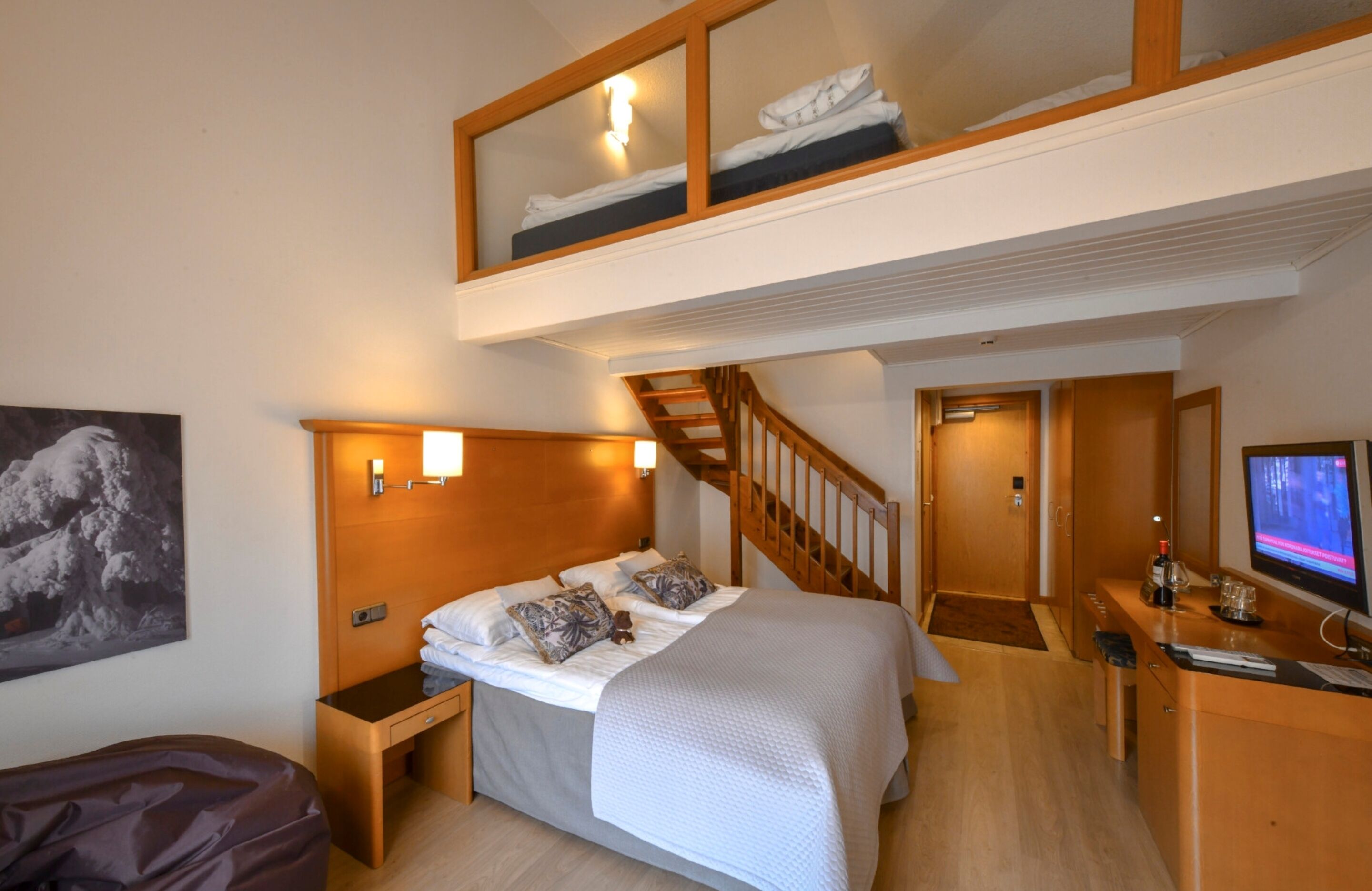 Chambre Quadruple | Draps en coton égyptien, literie de qualité supérieure, minibar