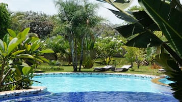 2 piscinas al aire libre, tumbonas