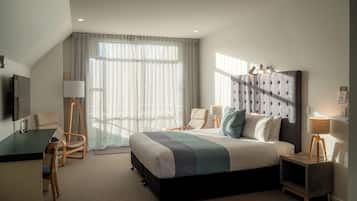 Executive-værelse - boblebad | Premium-sengetøj, mørklægningsgardiner, lydisolering