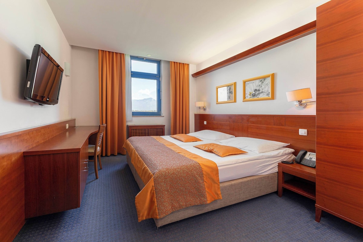 Panoramic Double Room | Minibar, desk, laptop workspace, blackout drapes