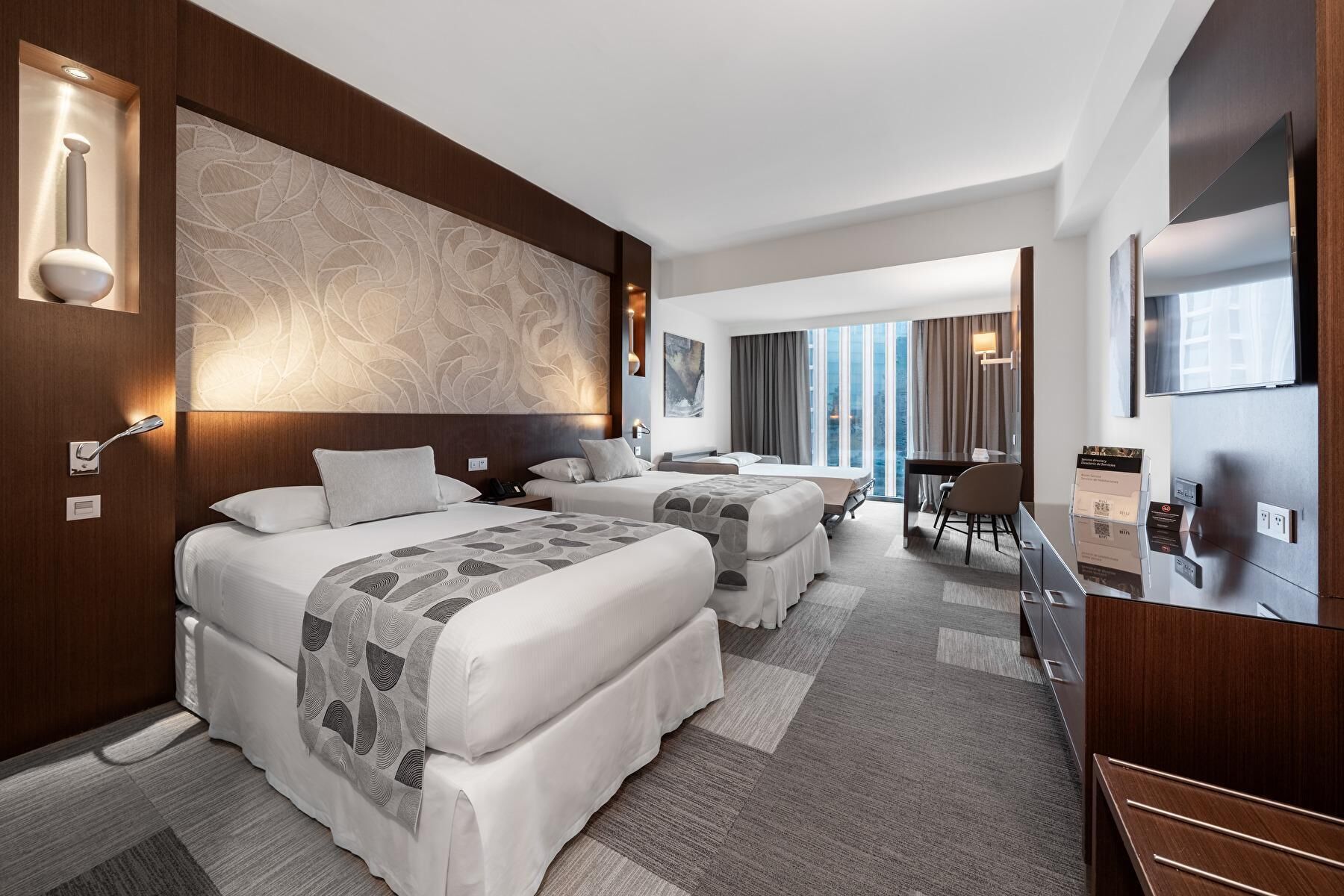 Minibar, in-room safe, desk, laptop workspace