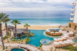 7 outdoor pools, open 9 AM to 9 PM, cabanas (surcharge), pool umbrellas - Grand Solmar Lands End Resort And Spa (Cabo San Lucas)