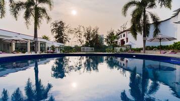 Outdoor wedding area