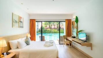 Chambre Double Deluxe, accĂšs piscine | Vue de la chambre