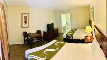 Double Room, 2 Double Beds, Microwave, Ground Floor | Pillow-top beds, desk, soundproofing, free WiFi