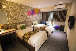 Premium bedding, down comforters, pillowtop beds, blackout drapes