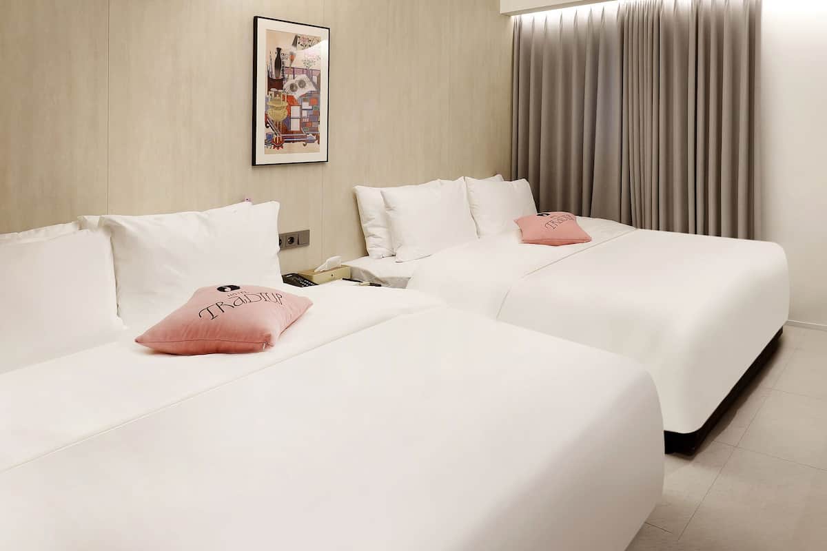 Premier Double Room | Frette Italian sheets, premium bedding, soundproofing, free WiFi