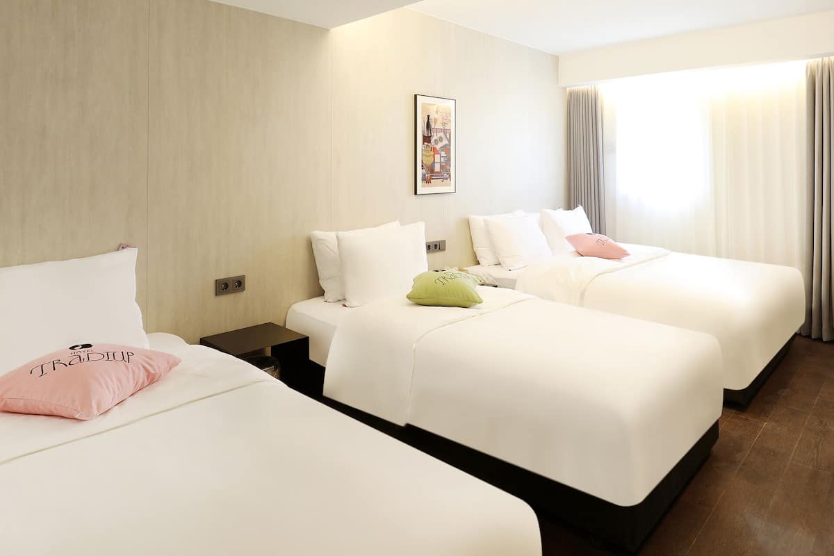 Family Triple Room | Frette Italian sheets, premium bedding, soundproofing, free WiFi