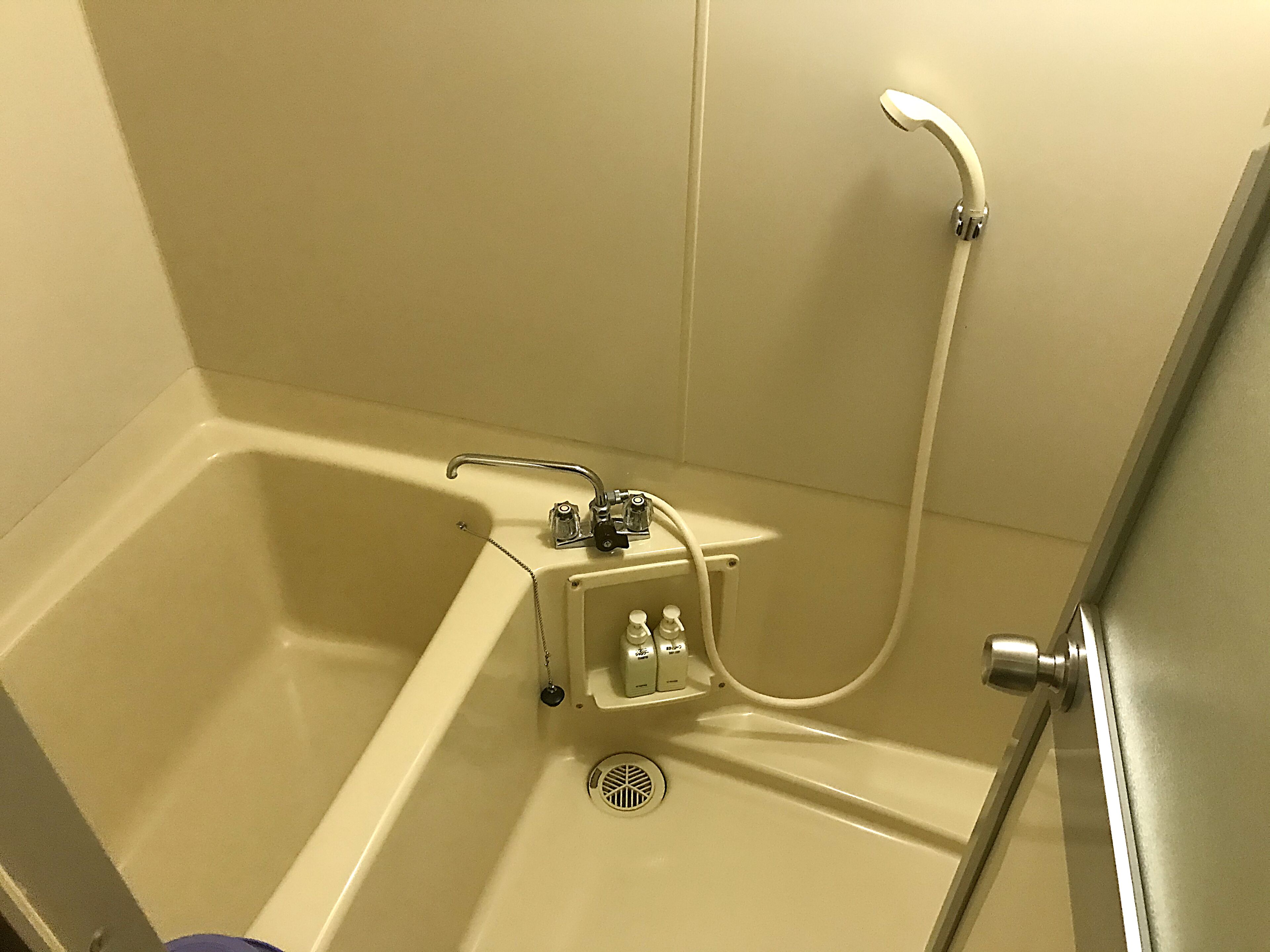 shower, free toiletries, hair dryer, slippers