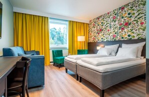 패밀리룸, 더블침대 1개, 금연 (Standard) | 고급 침구, 필로우탑 침대, 책상, 다리미/다리미판