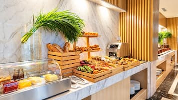 Daily buffet breakfast for a fee