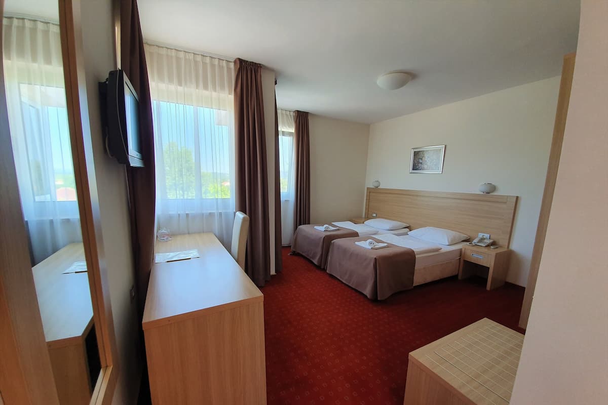 Klassieke kamer, 1 twee- of 2 eenpersoonsbedden, uitzicht op stad | 1 slaapkamer, een minibar, een kluis op de kamer, een bureau
