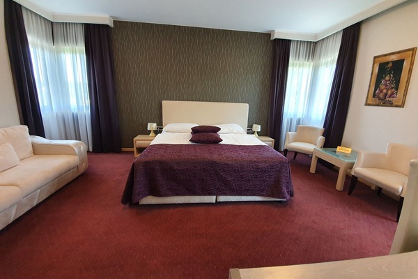 Minibar, coffres-forts dans les chambres, bureau