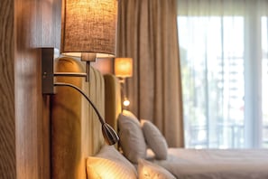 Free minibar, in-room safe, desk, blackout curtains