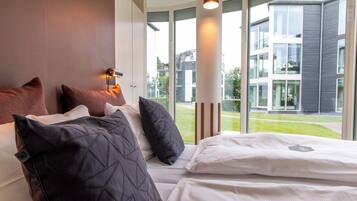 Lejlighed - 1 soveværelse - udsigt til gårdsplads | Allergivenligt sengetøj, pengeskab på værelset, individuelt design