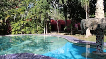 2 outdoor pools, pool umbrellas, sun loungers