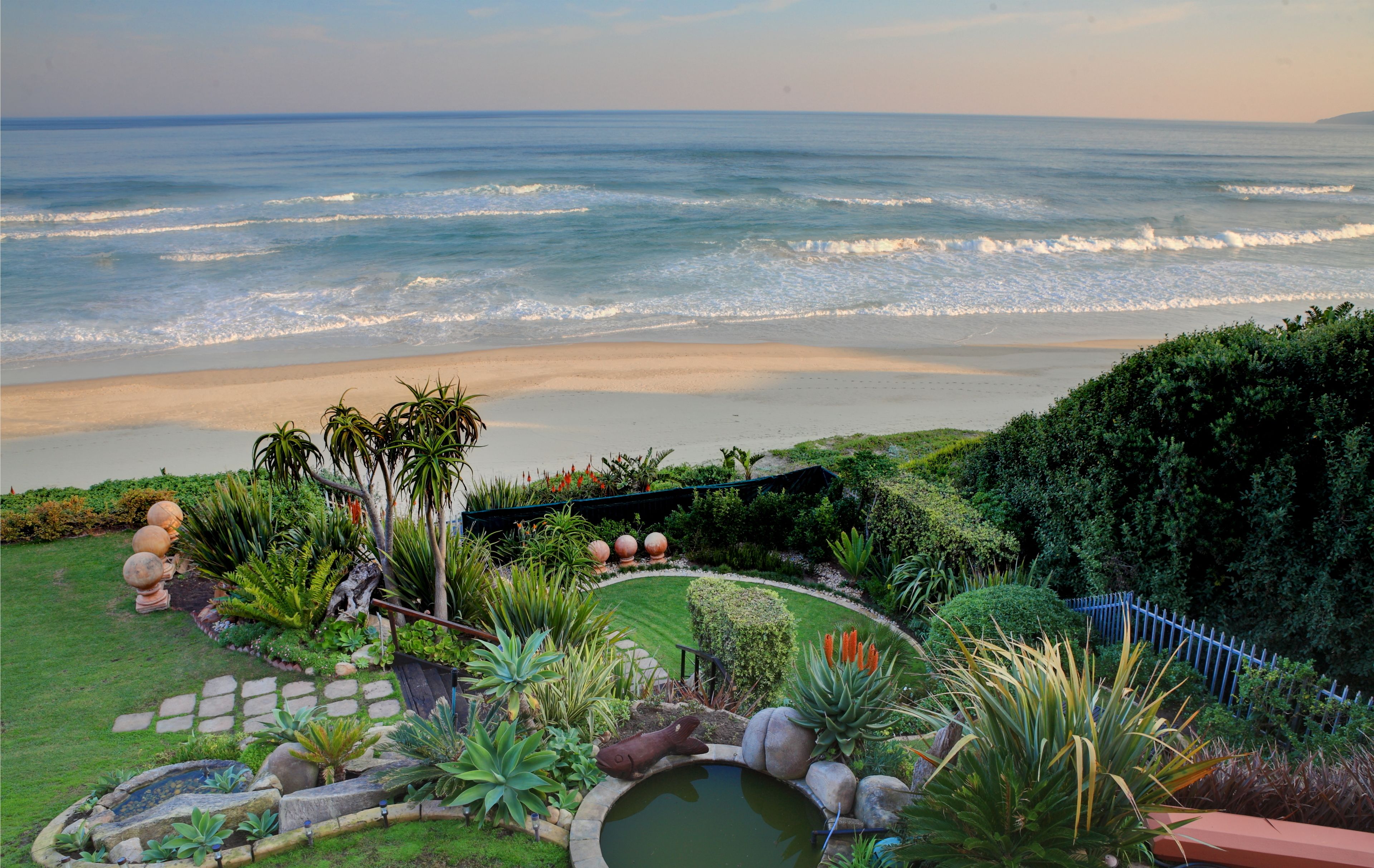 Private beach, white sand