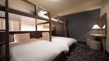 Down duvets, desk, blackout curtains, free WiFi