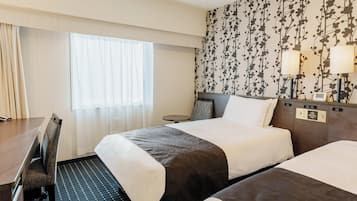 羽绒被、办公桌、遮光窗帘、免费 WiFi