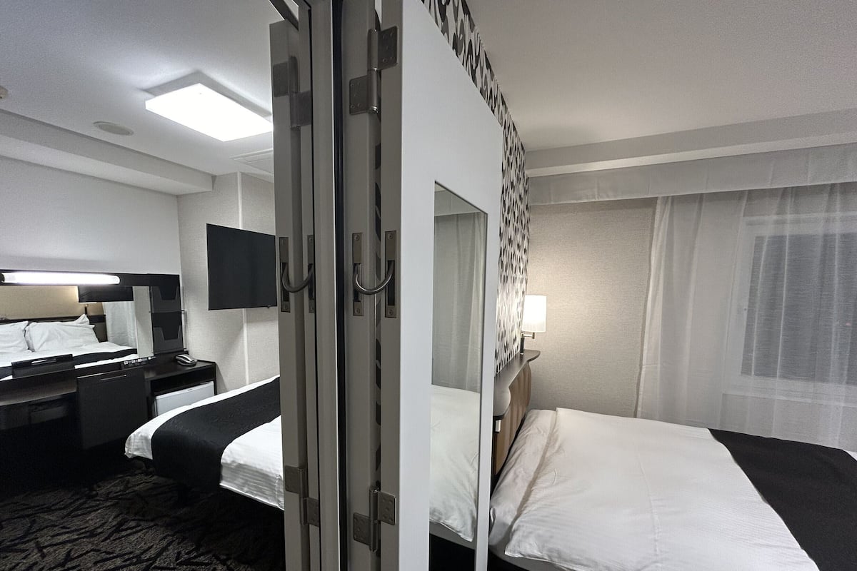 Zimmer, Nichtraucher, Verbindungszimmer (Connect twin 2singlebed 25㎡ 1-4people)