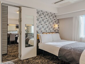 Couette en duvet d'oie, bureau, rideaux occultants, Wi-Fi gratuit