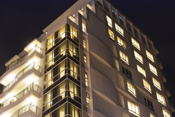 Front of property - evening/night