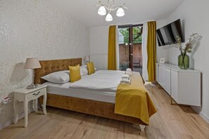 디럭스 아파트 | 책상, 다리미/다리미판, 무료 WiFi, 침대 시트