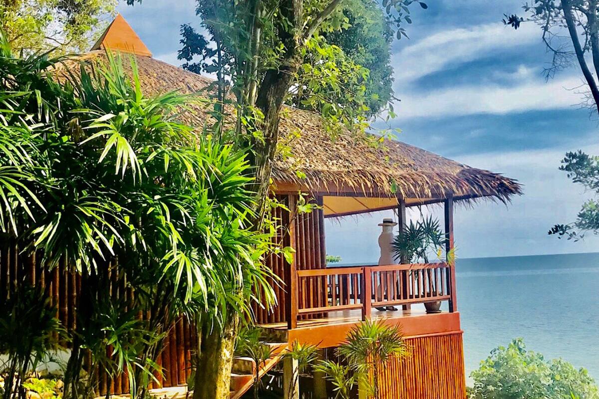 Villa familiar, frente a la playa | Caja fuerte, wifi gratis, ropa de cama