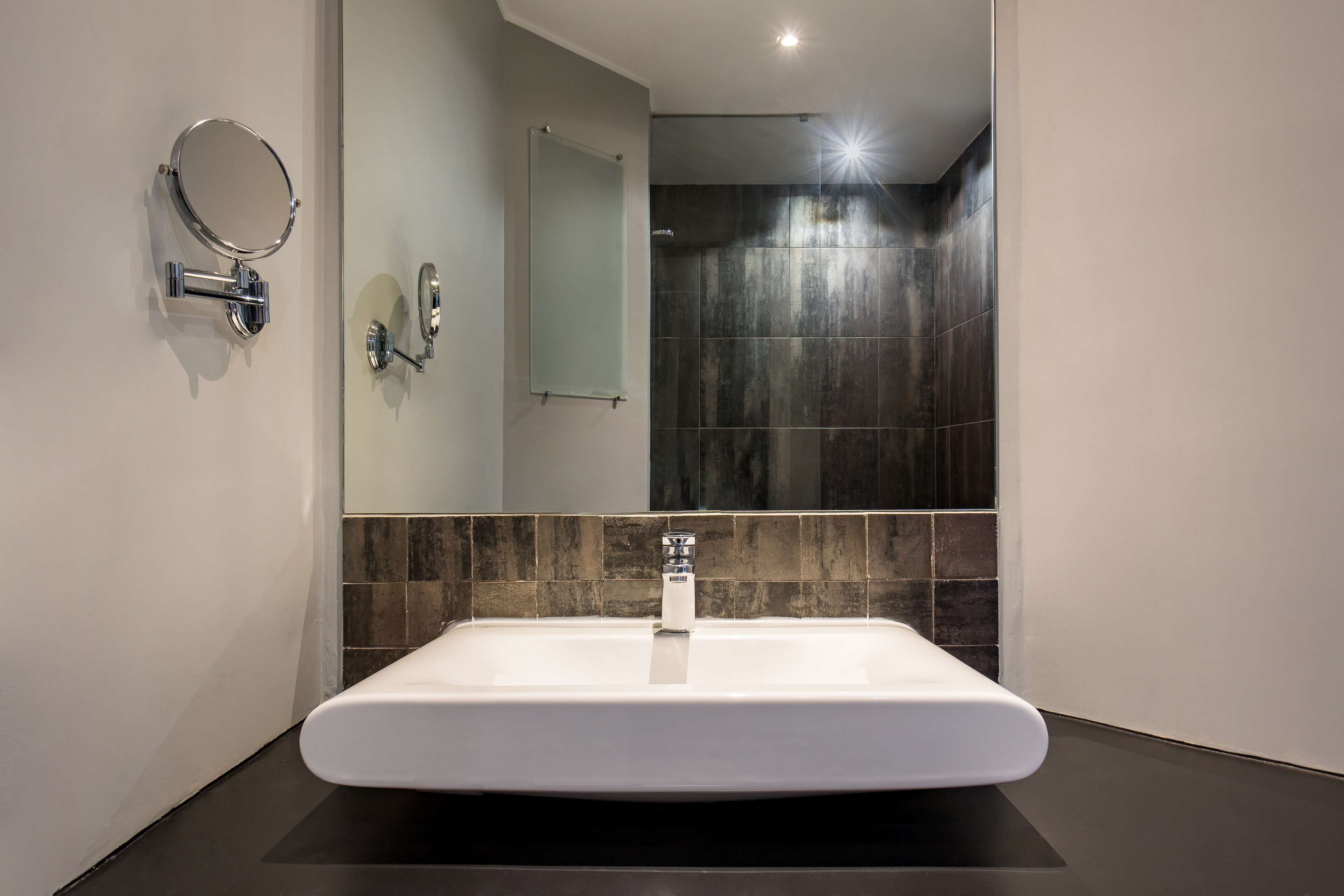 shower, free toiletries, hair dryer, bathrobes