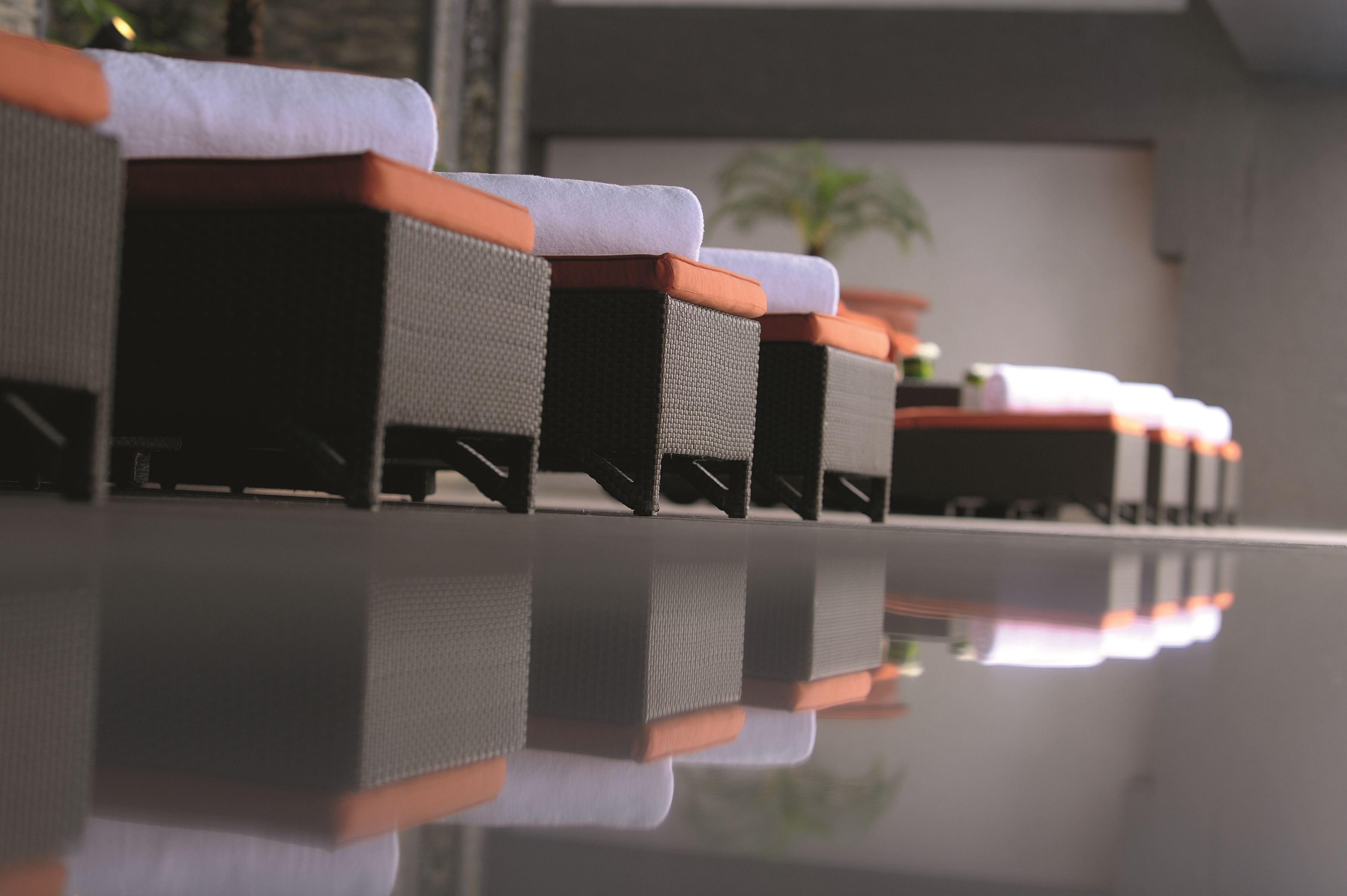 Indoor pool, open 6:00 AM to 9:00 PM, pool loungers