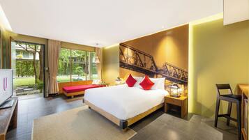 Deluxe Garden View | Premium bedding, minibar, in-room safe, desk