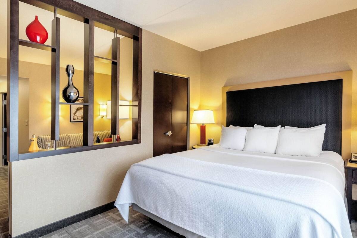 suite, 1 king bed with sofa bed, non smoking | 1 bedroom, egyptian cotton sheets, premium bedding, pillow-top beds