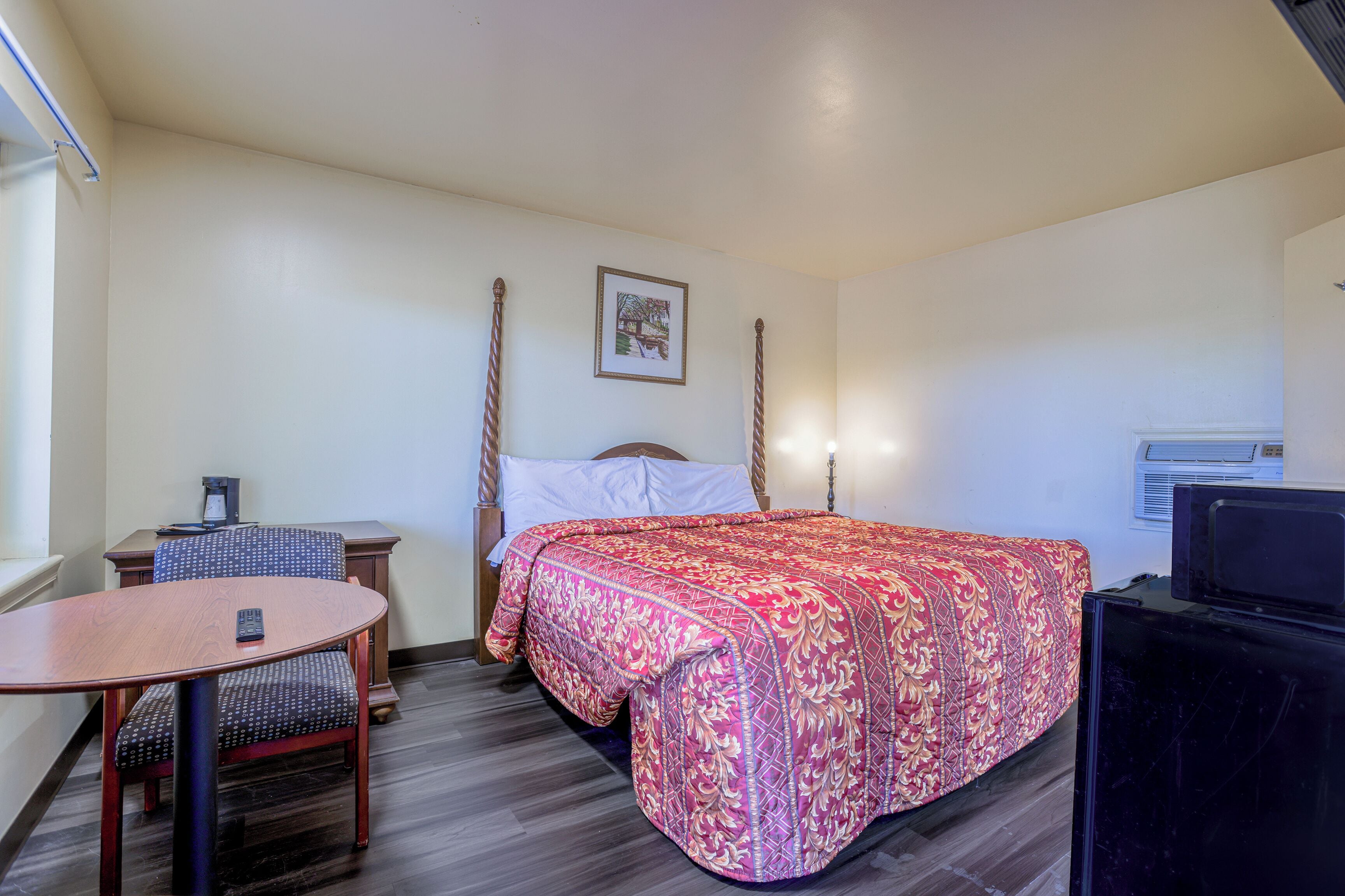 Blackout curtains, iron/ironing board, free WiFi, bed sheets