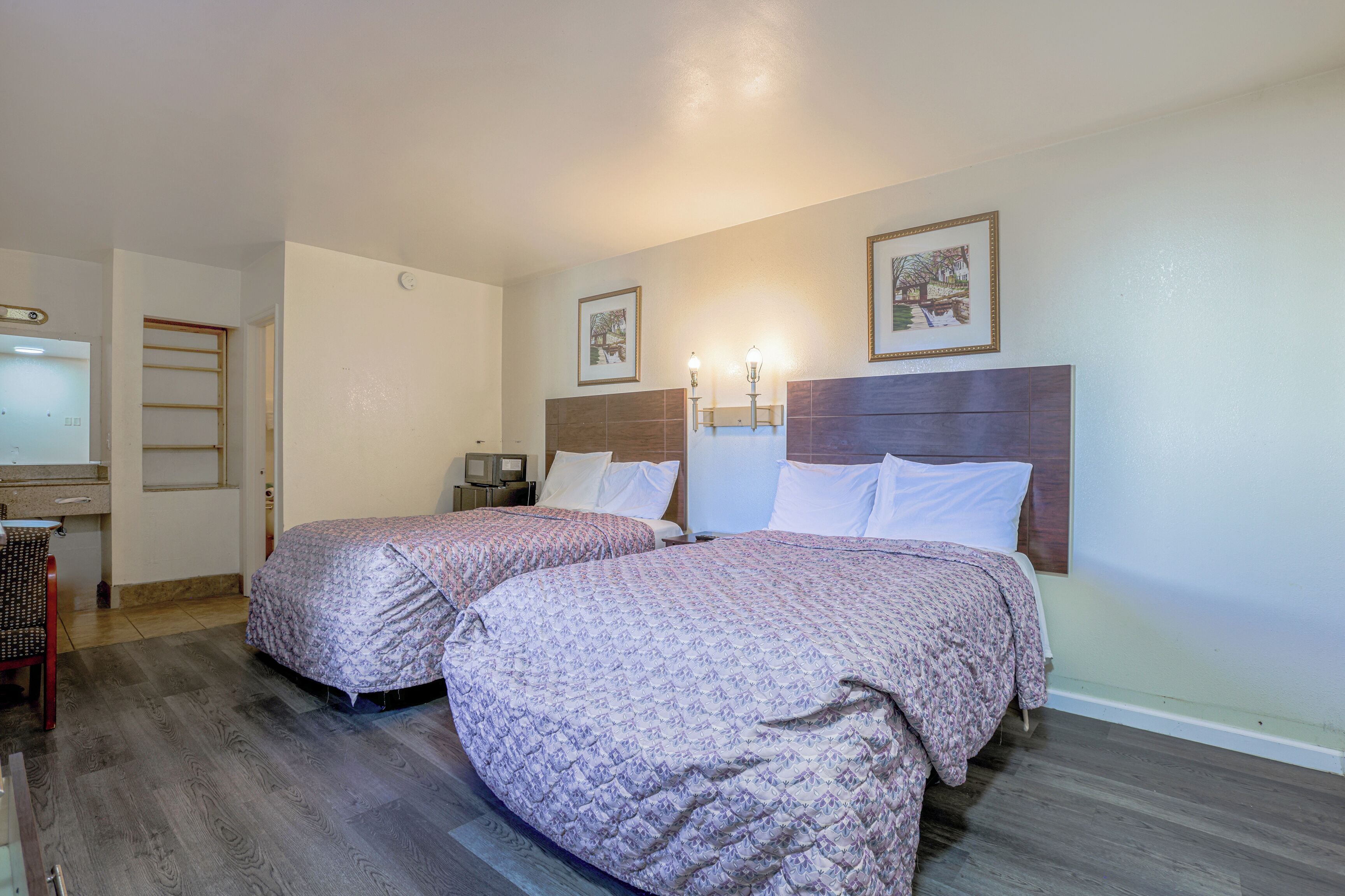 Room, 2 Double Beds, Non Smoking | Blackout drapes, iron/ironing board, cribs/infant beds, free WiFi