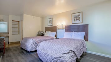 Room, 2 Double Beds, Non Smoking | Blackout drapes, iron/ironing board, cribs/infant beds, free WiFi