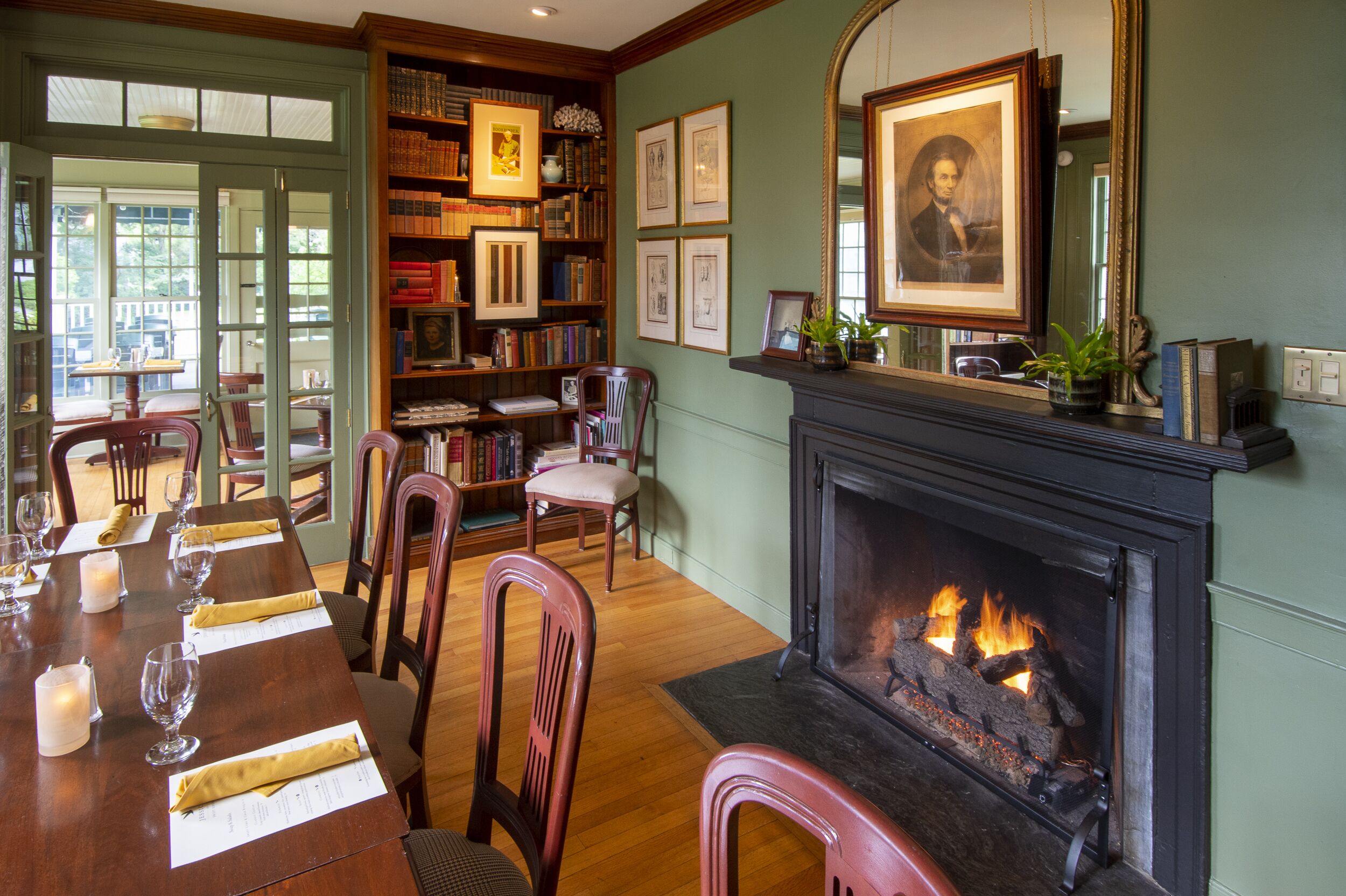 Dinner served, al fresco dining 