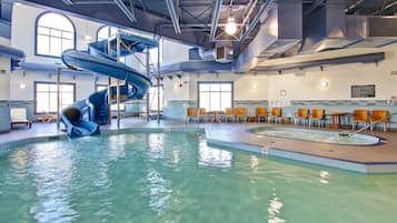 Indoor pool, pool loungers